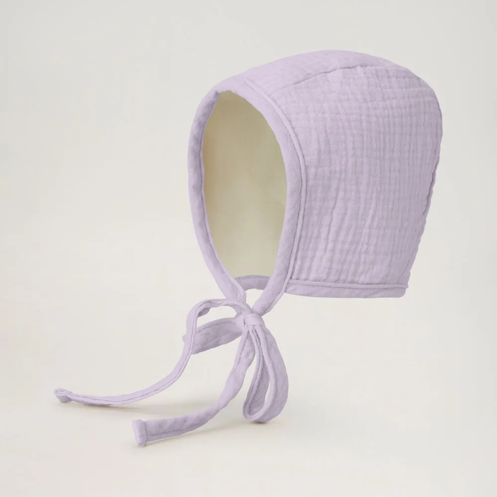 BabyMocs Muslin Bonnet babyhue økologisk 0-6 mdr
