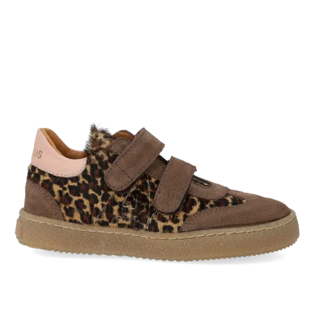 Angulus Court sneaker børnesneaker pony leopard