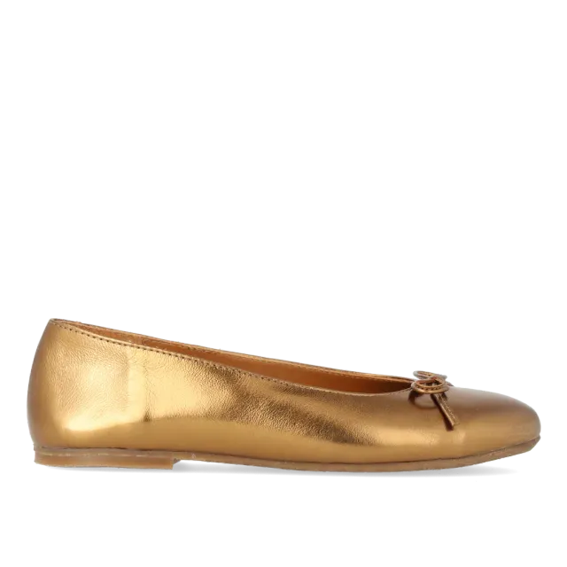 Angulus Ballerina med sløjfedetalje ballerinasko læder