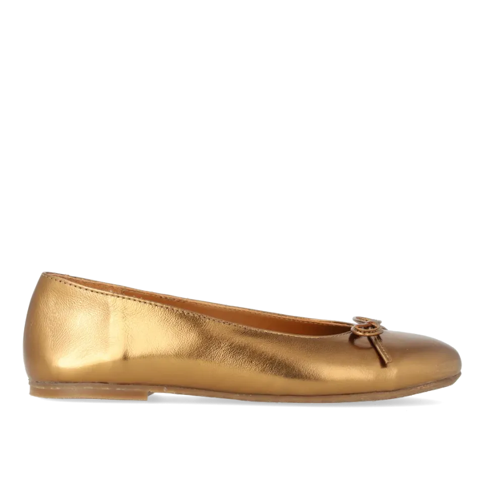 Angulus Ballerina med sløjfedetalje ballerinasko læder