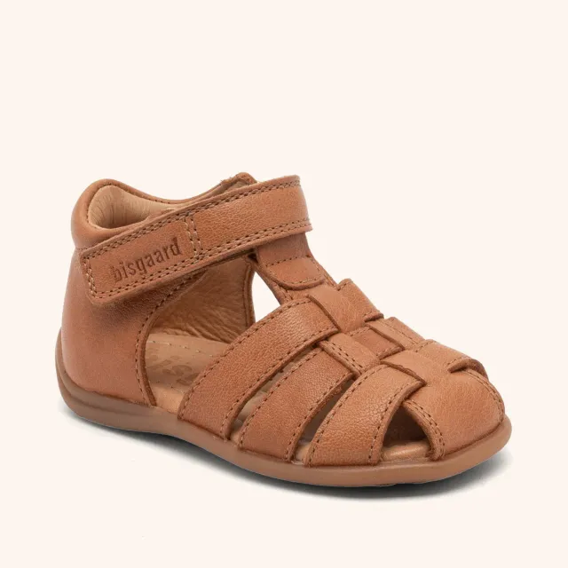 Bisgaard Carly sandal cognac - lukket læder