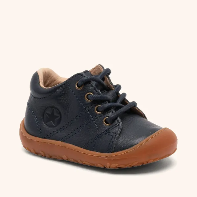 Bisgaard Hale L begyndersko dark blue blød læder