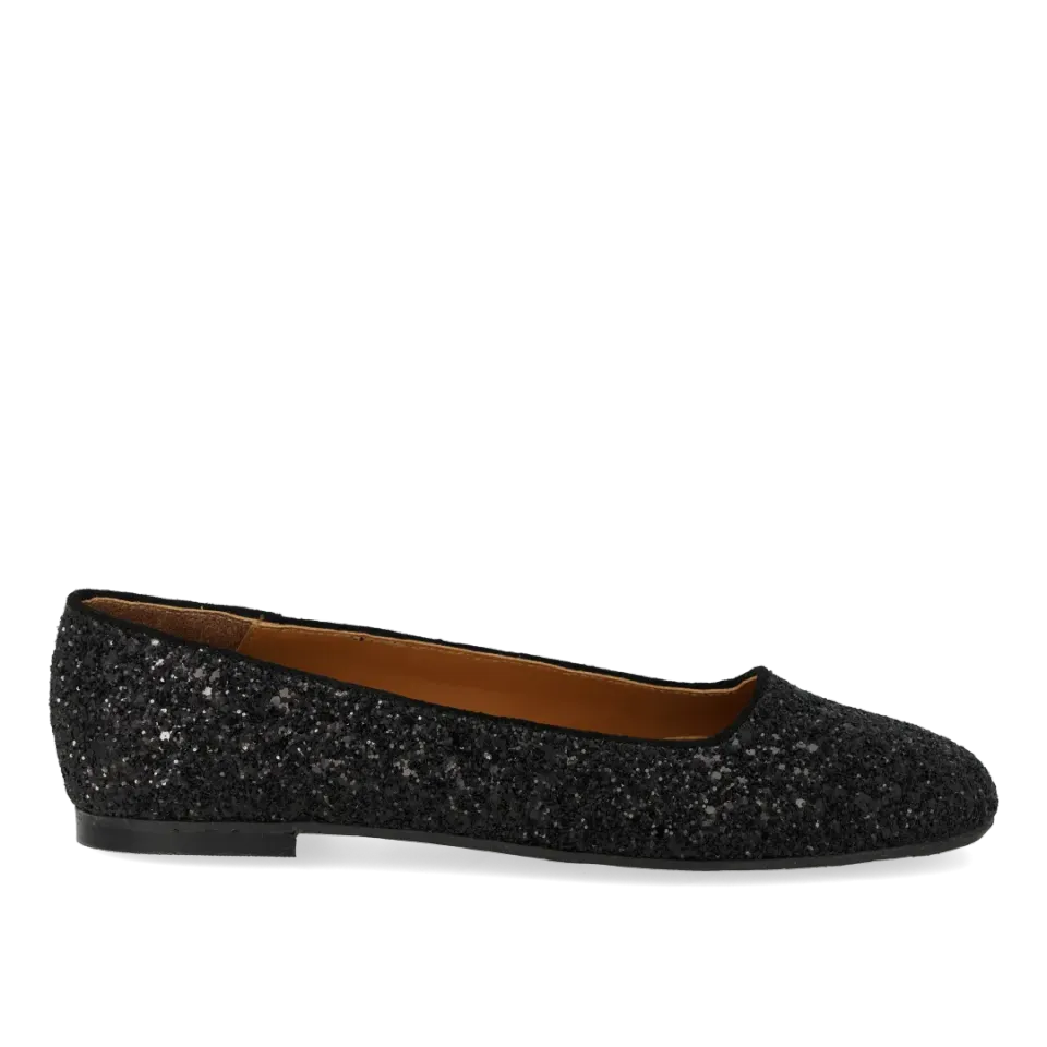 Angulus Ballerina glitter funklende sølv