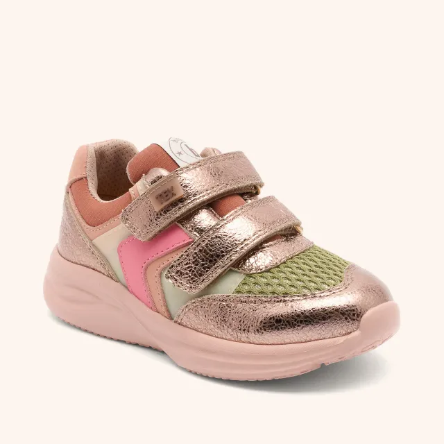Bisgaard Yuki Tex glitter sneaker rose gold vandtæt