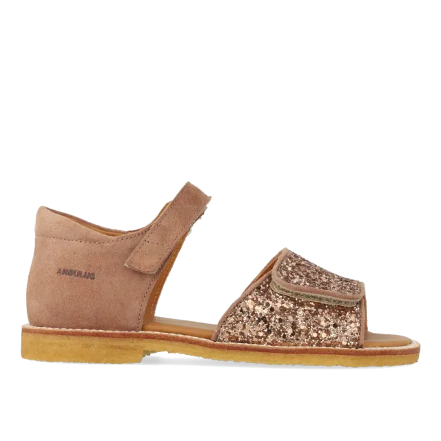 Angulus Justerbar sandal børnesandal læder glitter