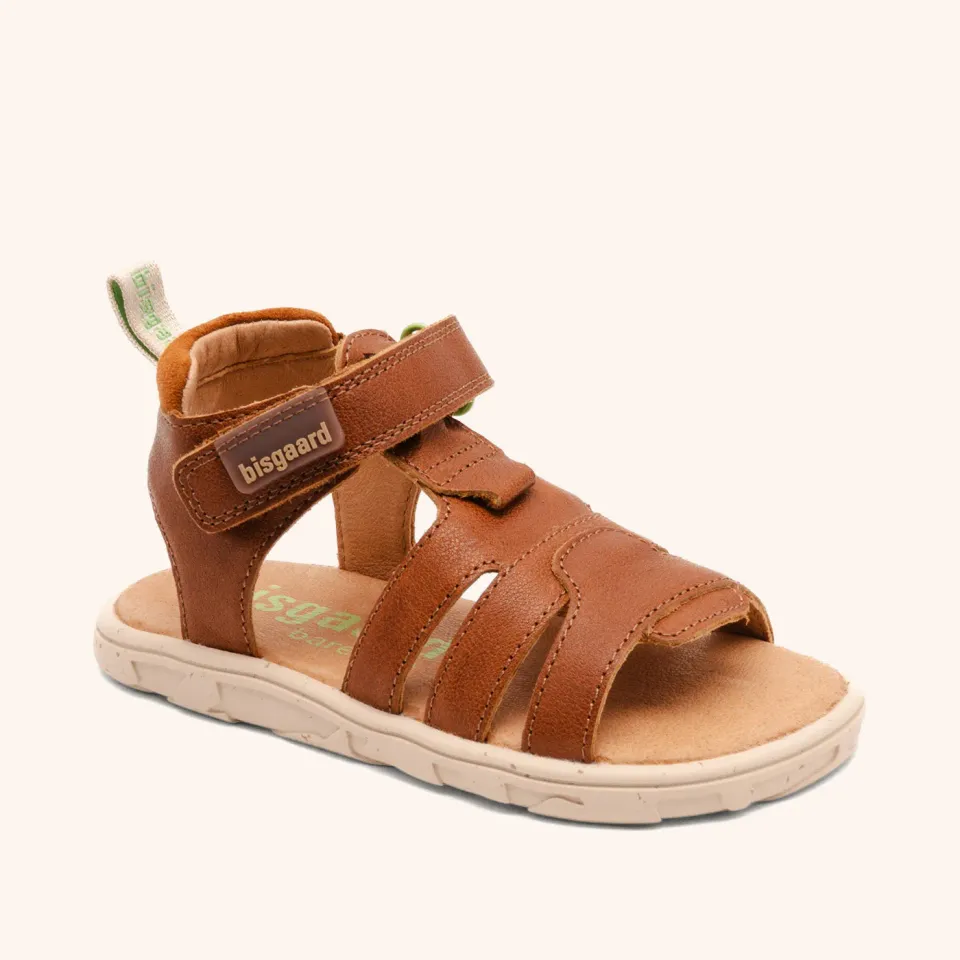 Bisgaard Barefoot Atlas barfodssandal cognac læder