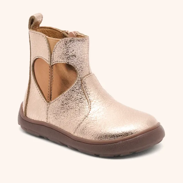 Bisgaard Barefoot Runa barfodsstøvle rose gold