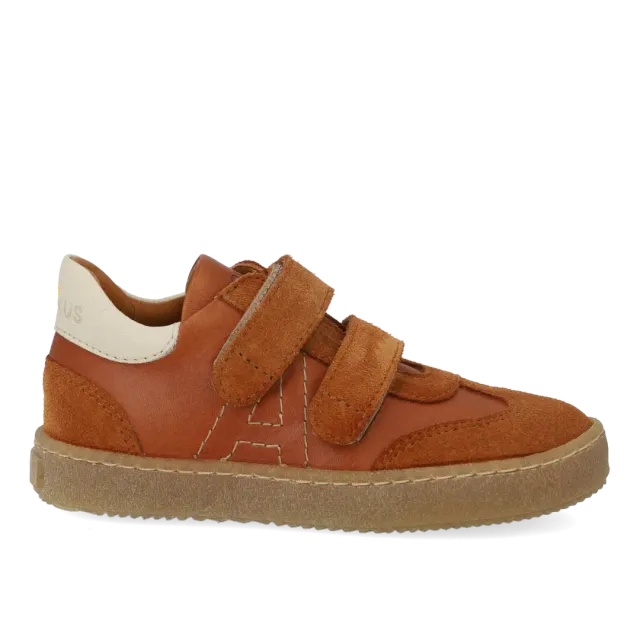 Angulus Sporty colour-block sneaker bernesko velcro leder
