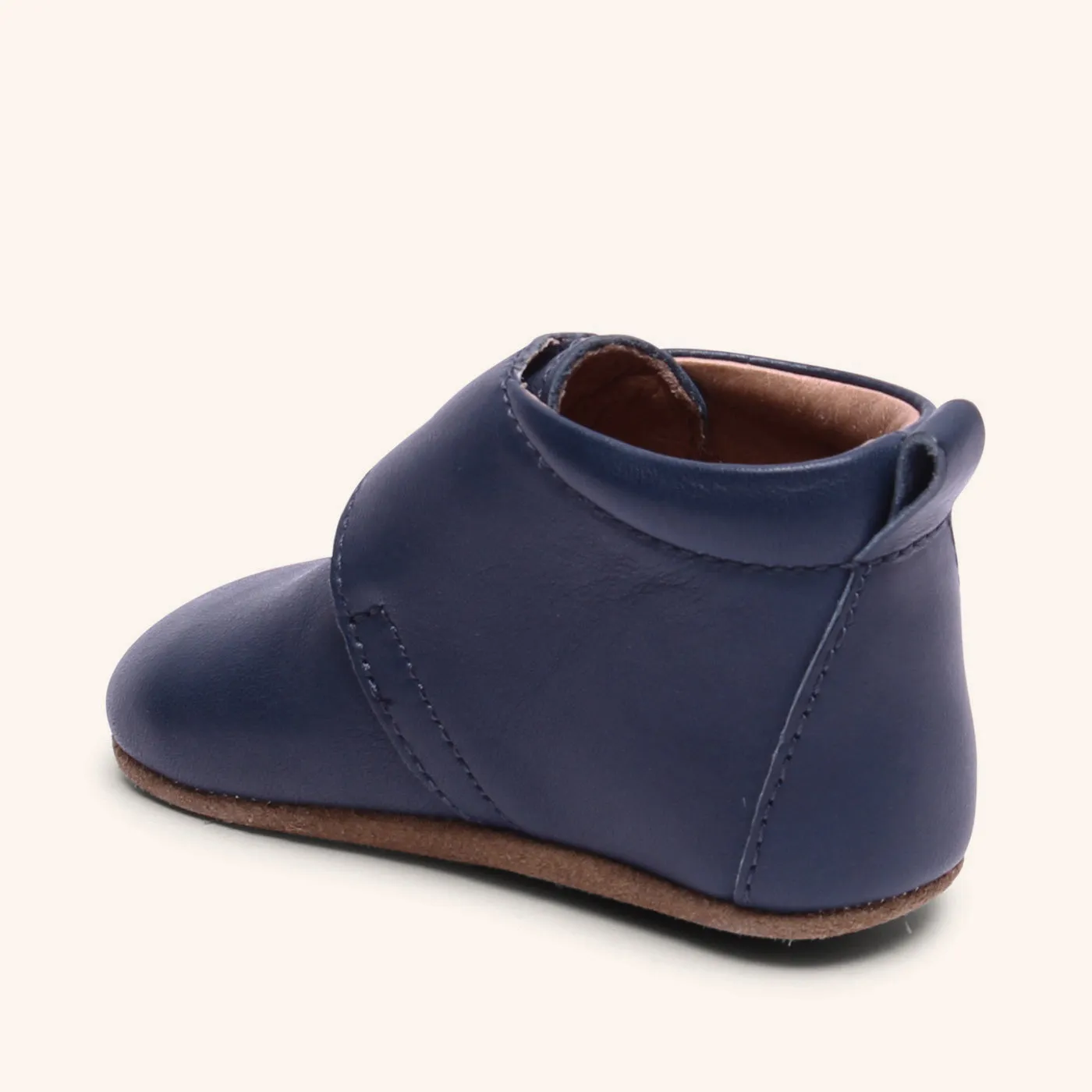 Bisgaard Baby Star hjemmesko navy læder