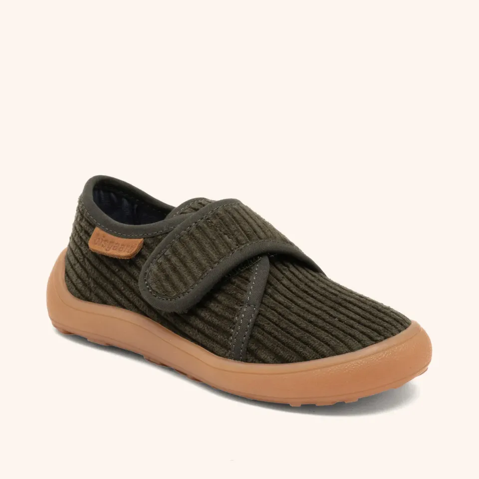 Bisgaard Pav hjemmesko grøn velcro bred pasform
