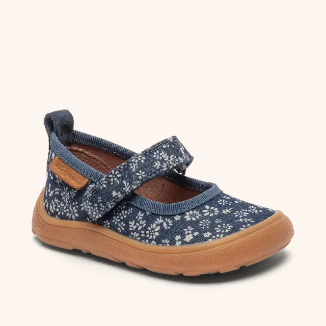 Bisgaard Ballet barefoot hjemmesko wild flower blue