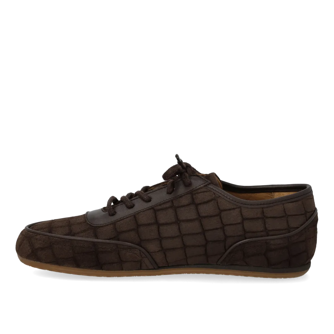 Angulus sneaker dame ruskind snøresko
