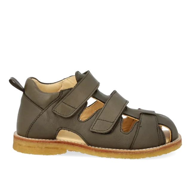 Angulus Sandal med velcro lædersandal børn rummelig