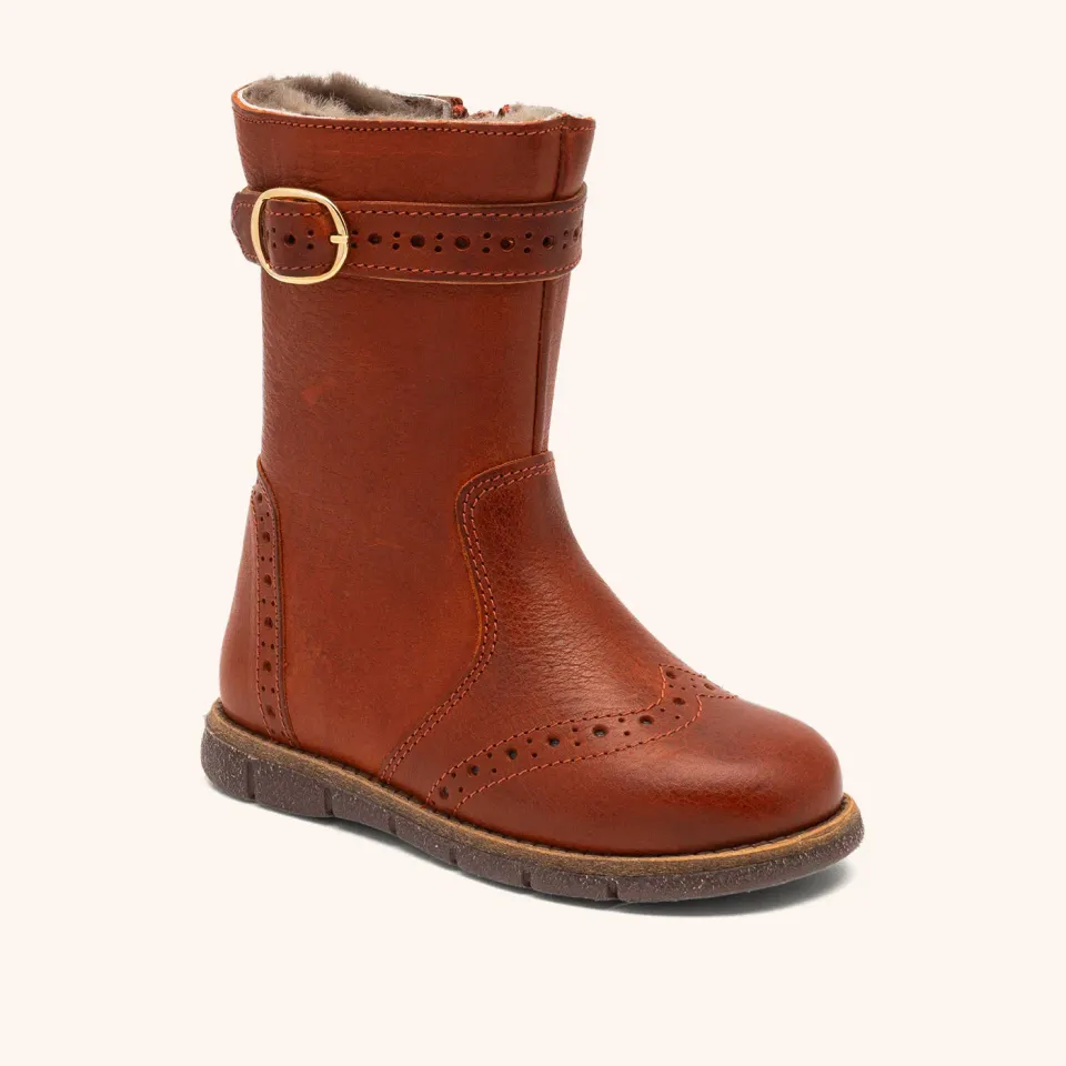Bisgaard Noli Lamb vinterstøvle terracotta med lammeskind