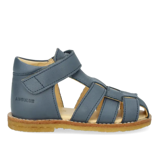 Angulus Begynder sandal med velcro lædersandal lukket tå