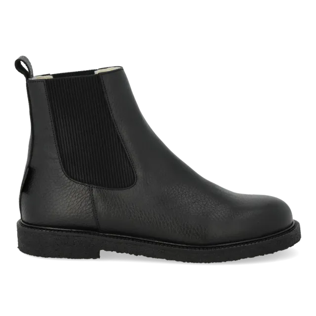 Angulus Chelsea TEX-støvle dame merino sort