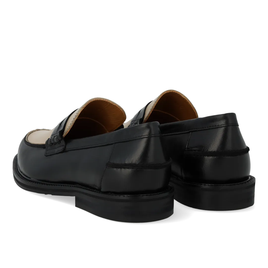 Angulus Klassisk Penny loafers colourblock læder