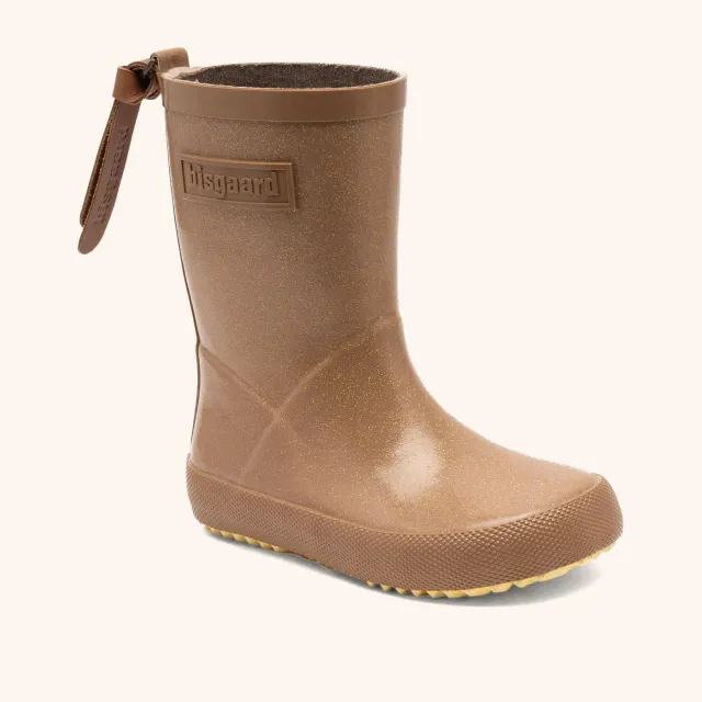 Bisgaard Fashion gummistøvle brown glitter naturgummi