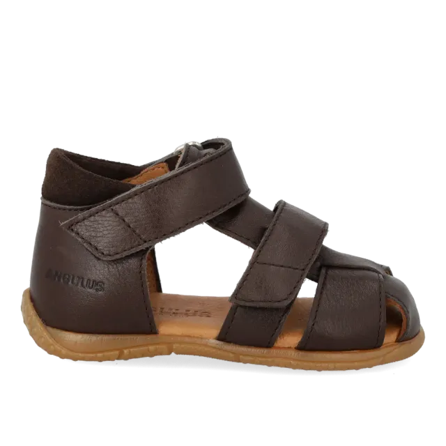 Angulus Sandal dobbelt velcro begyndersandal læder