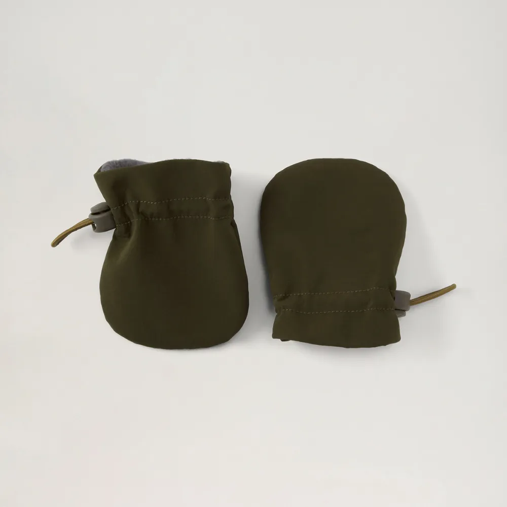 BabyMocs Mittens babyluffer mørkebeige 0-12 mdr