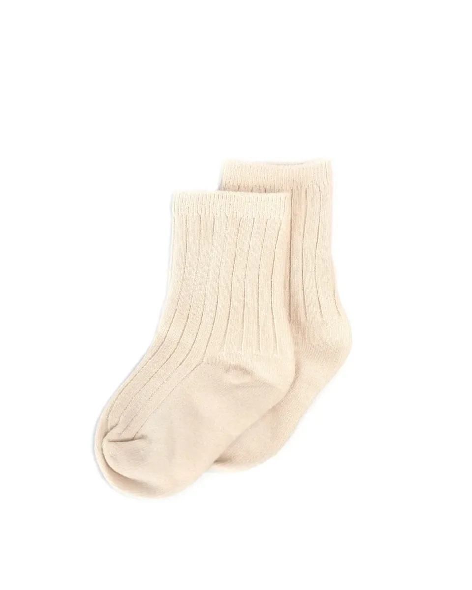 Minifus Strømper Bomuldsstrømper Creme økologisk