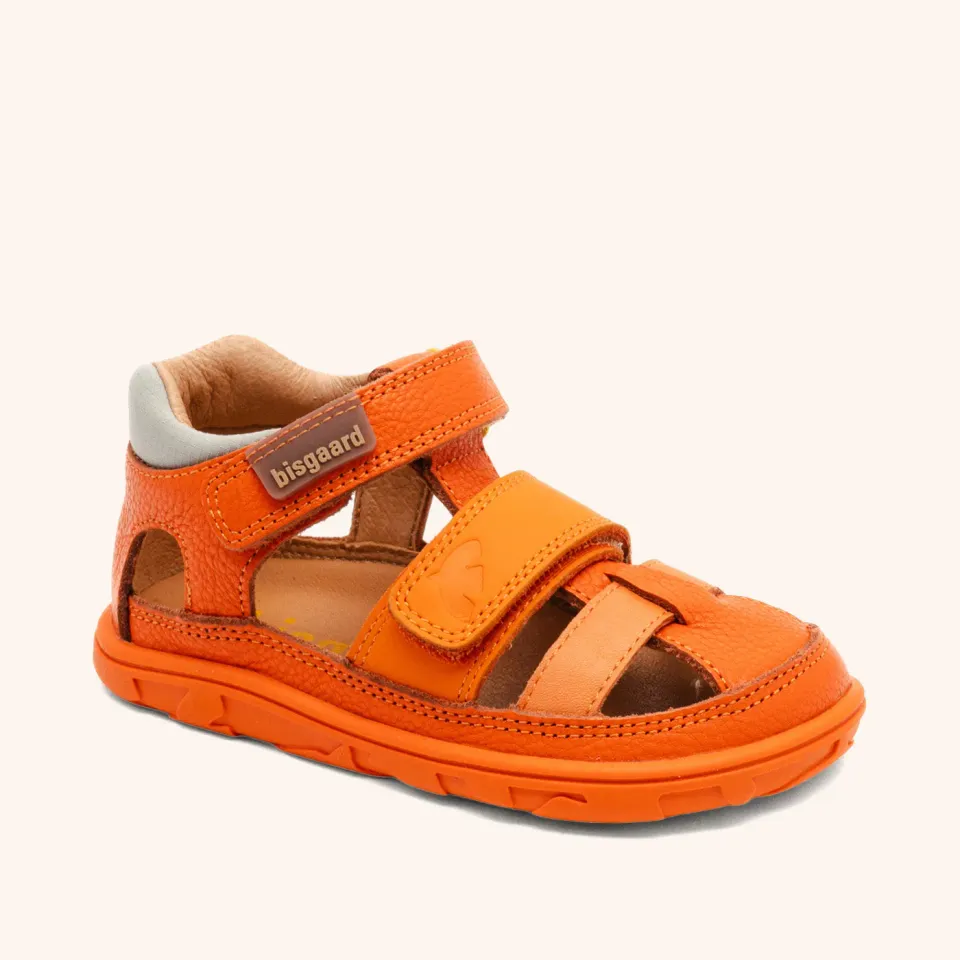 Bisgaard Vic barfodssandal orange læder