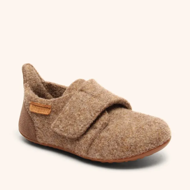 Bisgaard Casual Wool hjemmesko camel uld