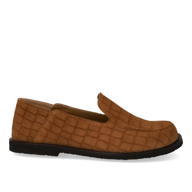 Angulus loafer bred pasform dame brun læder slip-on