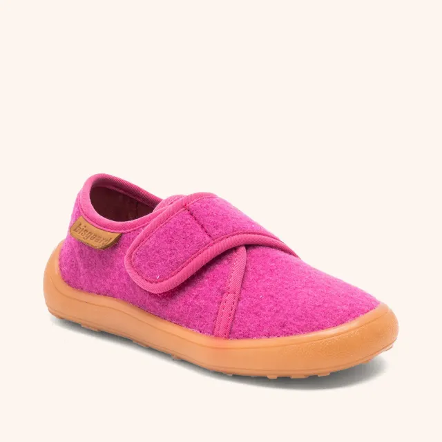 Bisgaard Pav hjemmesko deep pink uld