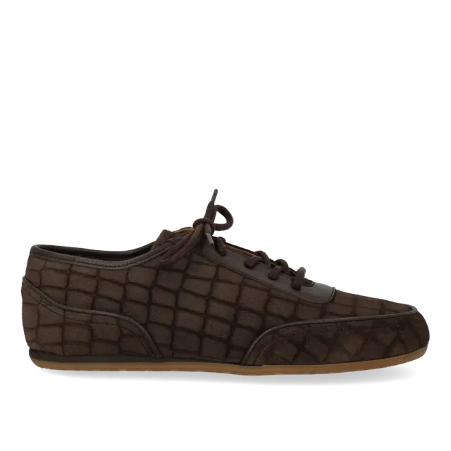 Angulus sneaker dame ruskind snøresko