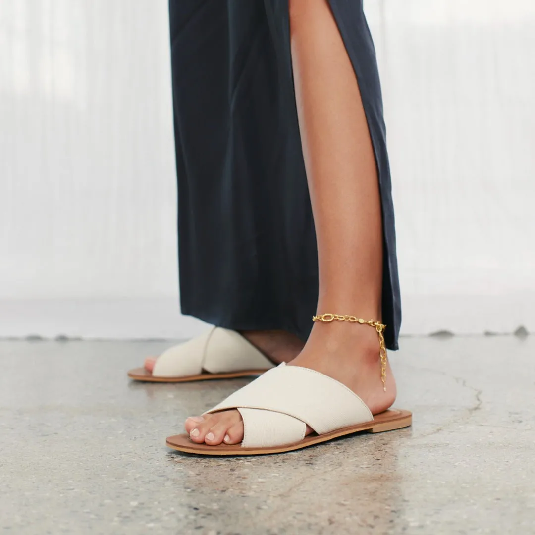 Angulus Slip-on sandal damesandal læder