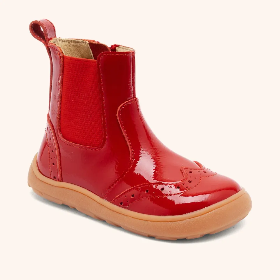 Bisgaard Barefoot Katie barfodsstøvle rød lak