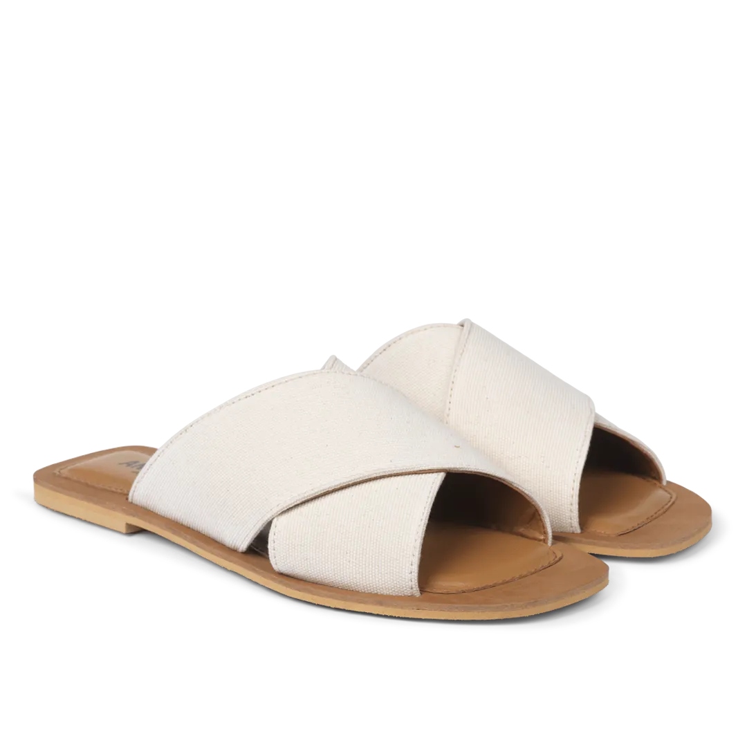 Angulus Slip-on sandal damesandal læder