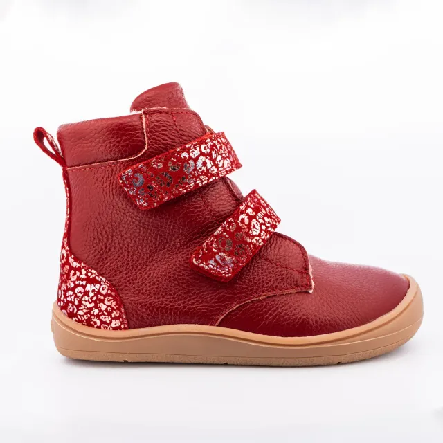 Gogsig Andie Red Glitter vinterstøvle læder