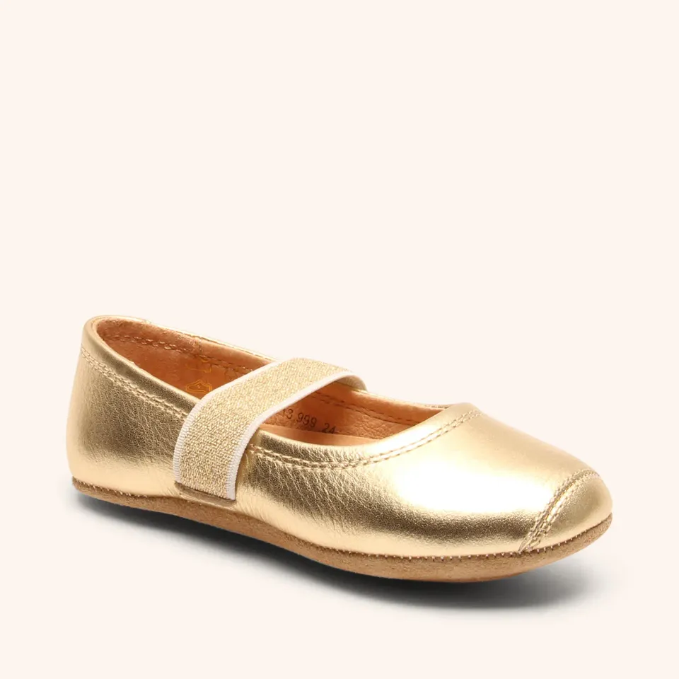 Bisgaard Ballet hjemmesko gold let model