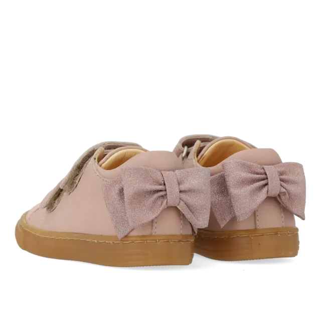 Angulus Begynder sneaker glittersløjfe børnesko str 21-25