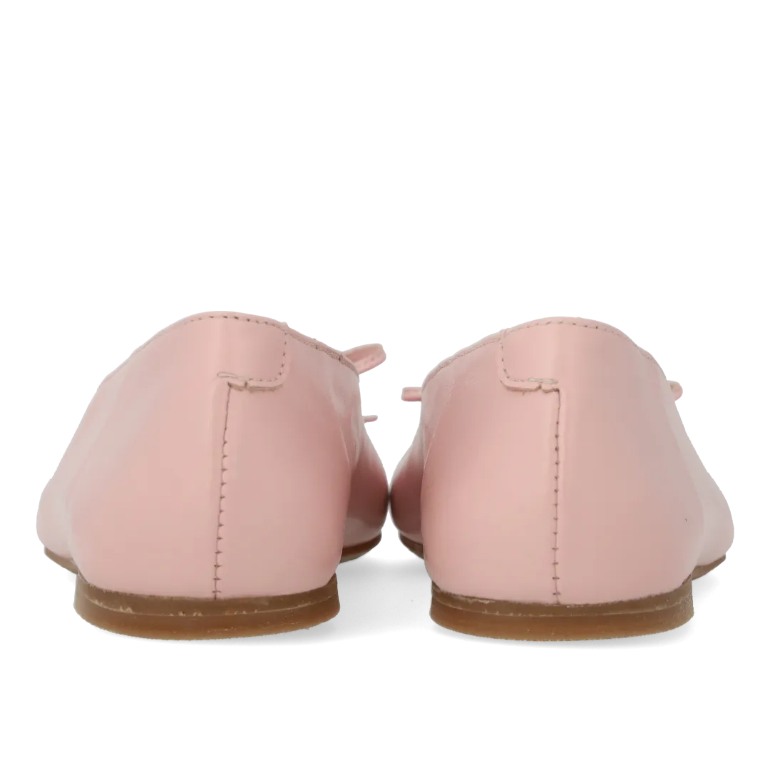 Angulus Ballerina med sløjfedetalje ballerinasko læder