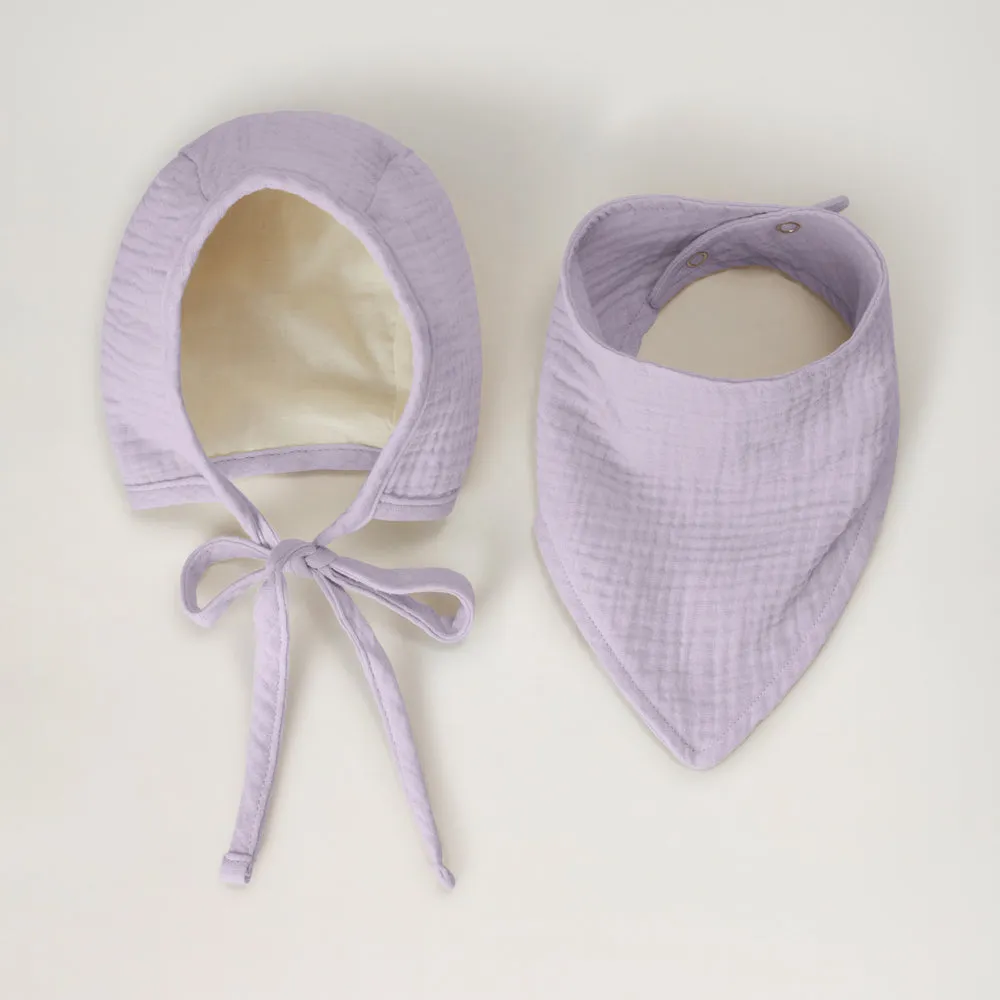 BabyMocs Muslin Bonnet babyhue økologisk 0-6 mdr
