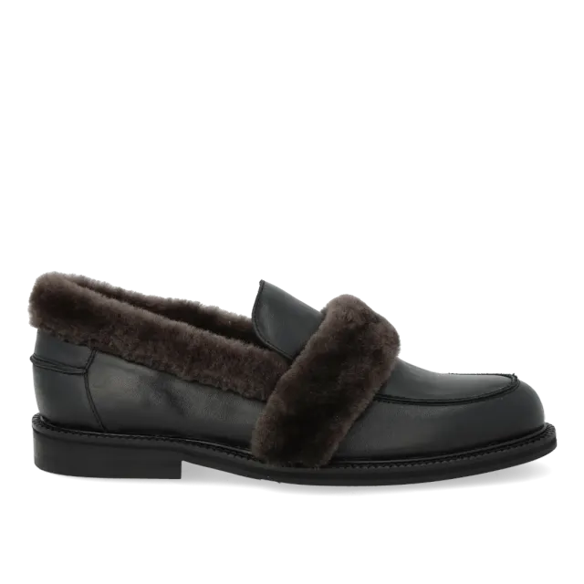 Angulus Loafer Pelskanter Dame Loafer Skind