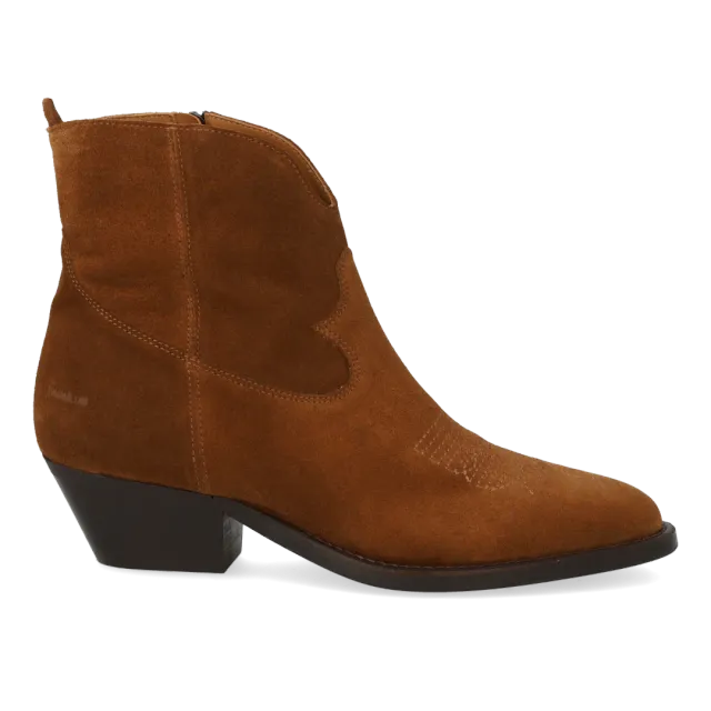Angulus Cowboystøvle ruskind westernstøvle brun