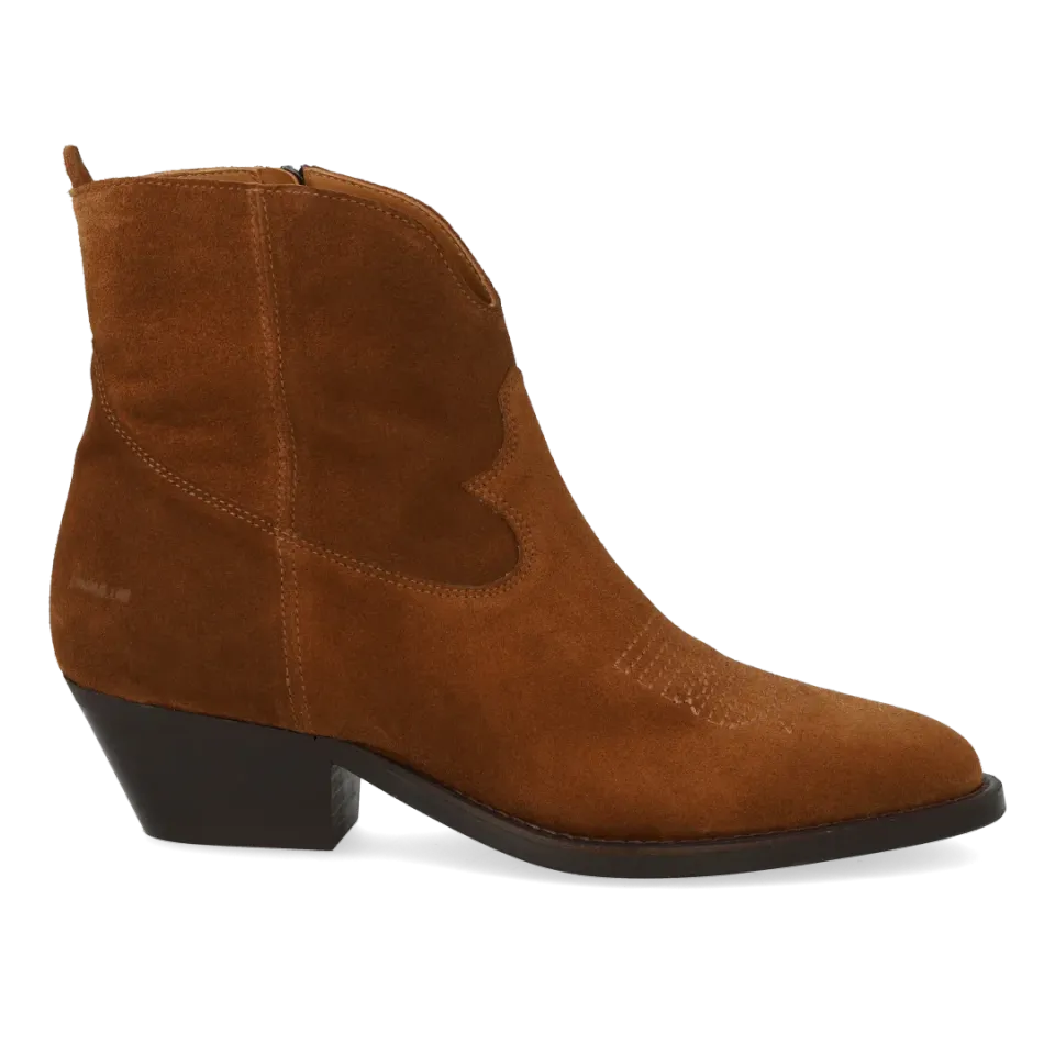 Angulus Cowboystøvle ruskind westernstøvle brun