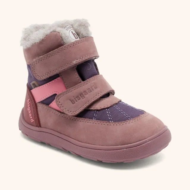 Bisgaard Barefoot Rumle Tex vinterstøvle plum