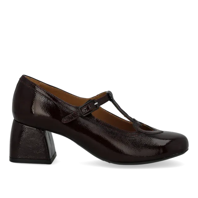 Angulus Mary Jane pump damesko krøllak 5 cm hæl