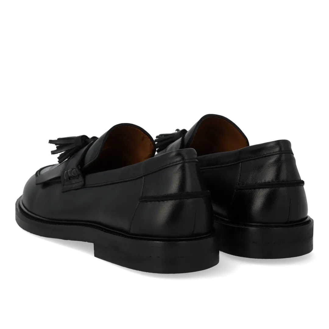 Angulus Penny loafer bred kvast frynser dame