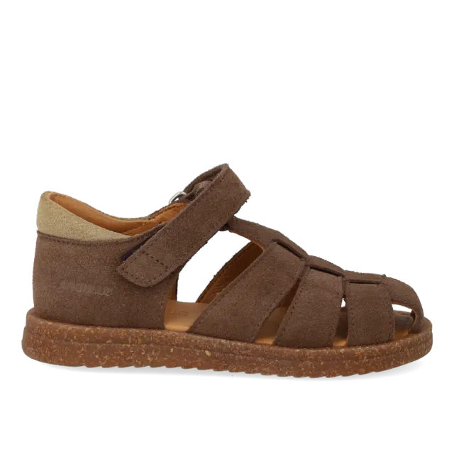 Angulus Sandal med velcrolukning børnesandal ruskind