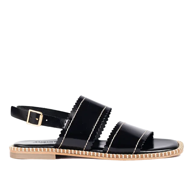 Angulus lædersandal bølge kanter dame