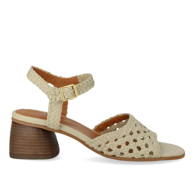 Angulus Haandflettet sandal damesandal 5 cm heel