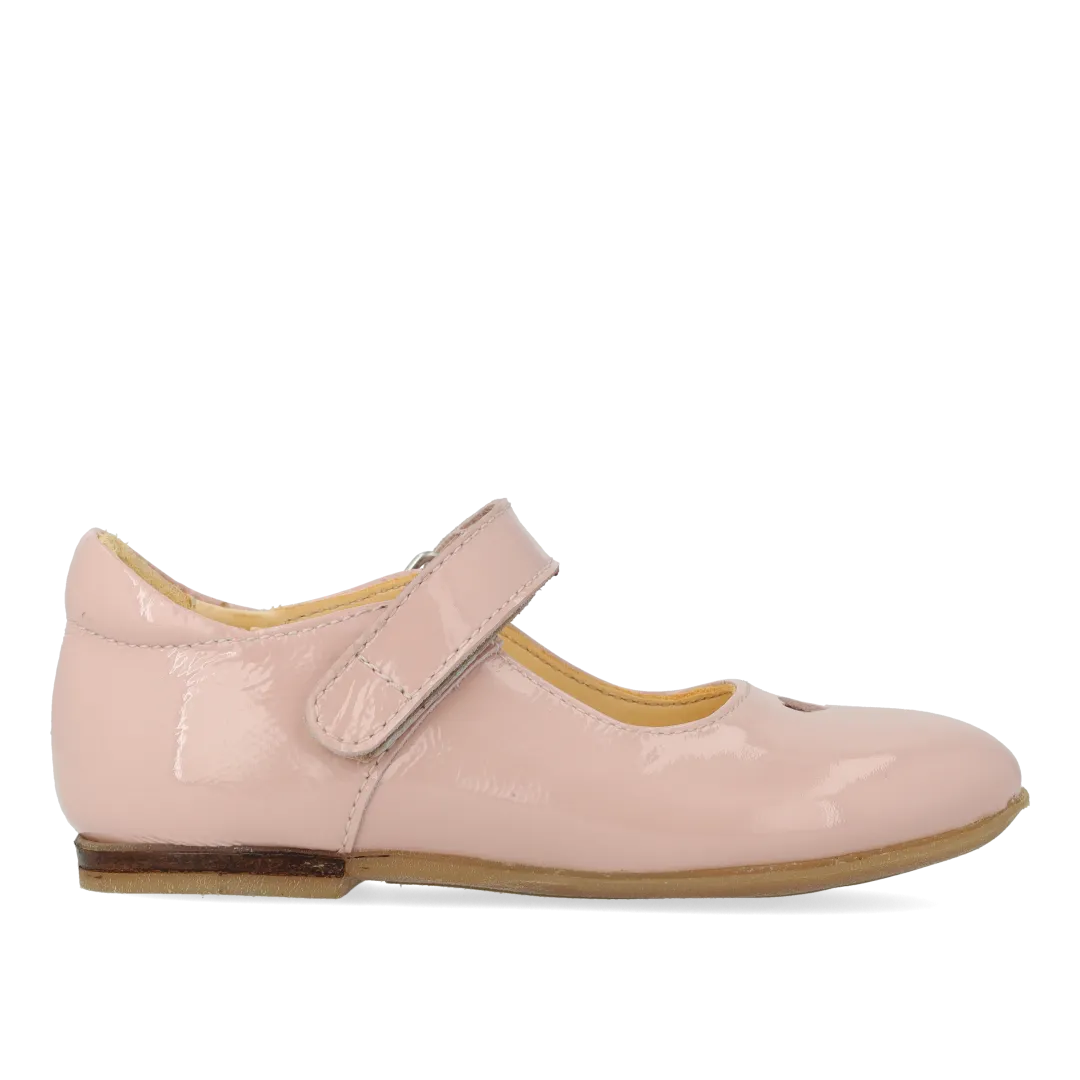 Angulus Ballerina hjerte børnesko velcro læder
