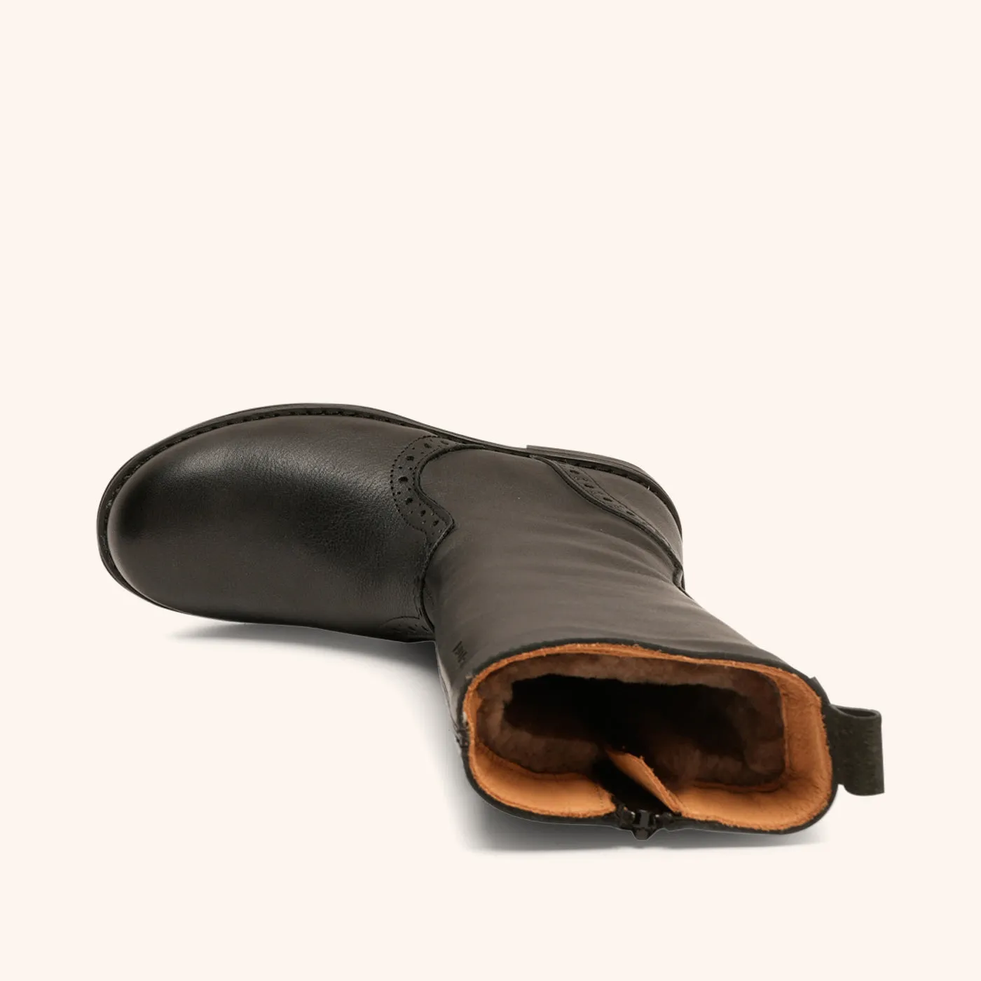 Bisgaard Myra Lamb støvle black lammeskind
