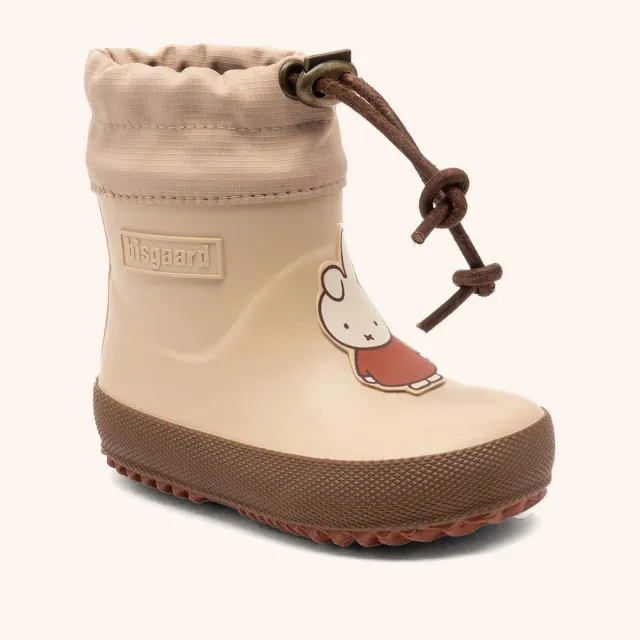 Miffy x Bisgaard Thermo gummistøvle cream lammeuld
